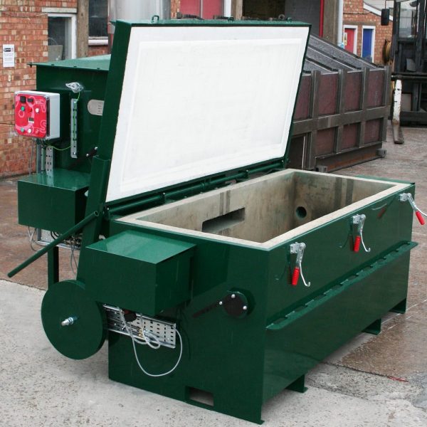 ws-volkan-750-lid-open کوره لاشه سوز تولید شده توسط استار ماشین